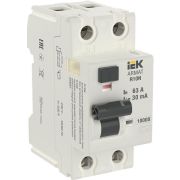 Выключатель дифференциального тока (УЗО) 2п 63А 30мА тип A ВДТ R10N ARMAT IEK AR-R10N-2-063A030